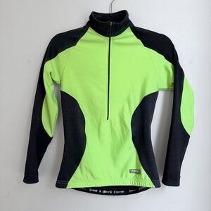 Canari women's thermal half zip cycling jersey